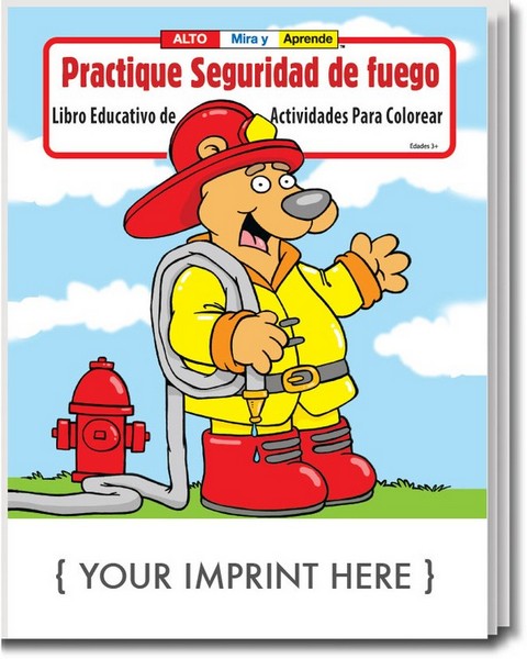 CS1430 Practice Fire Safety Coloring and Activity BOOK with Custom Imp